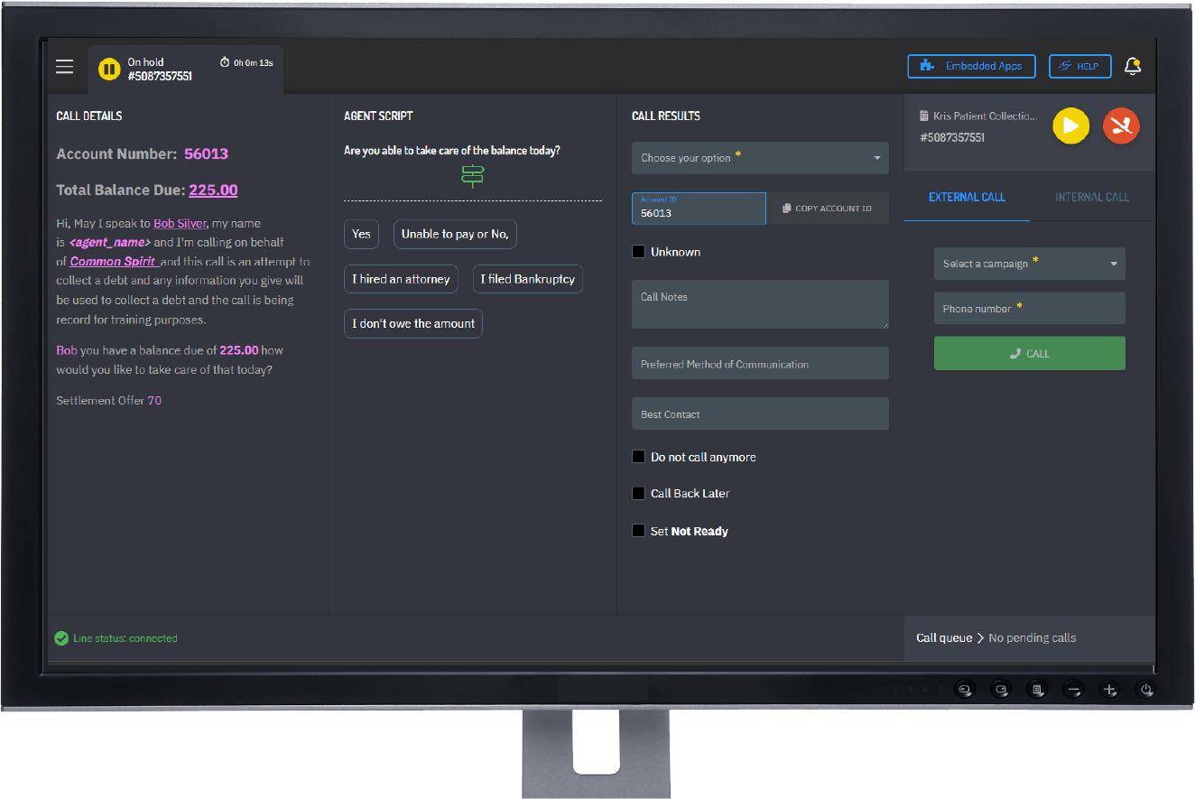 Agent Interface - All Tabs Hero Intelligent Contact Center Agent Interface All Tabs