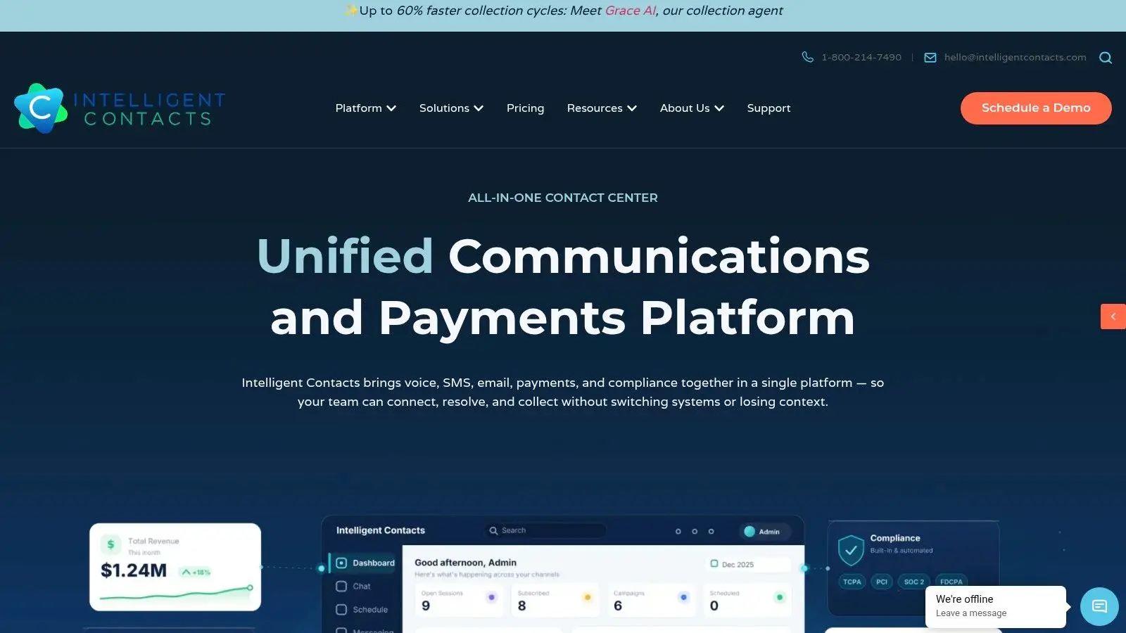 Screenshot from https://intelligentcontacts.com/